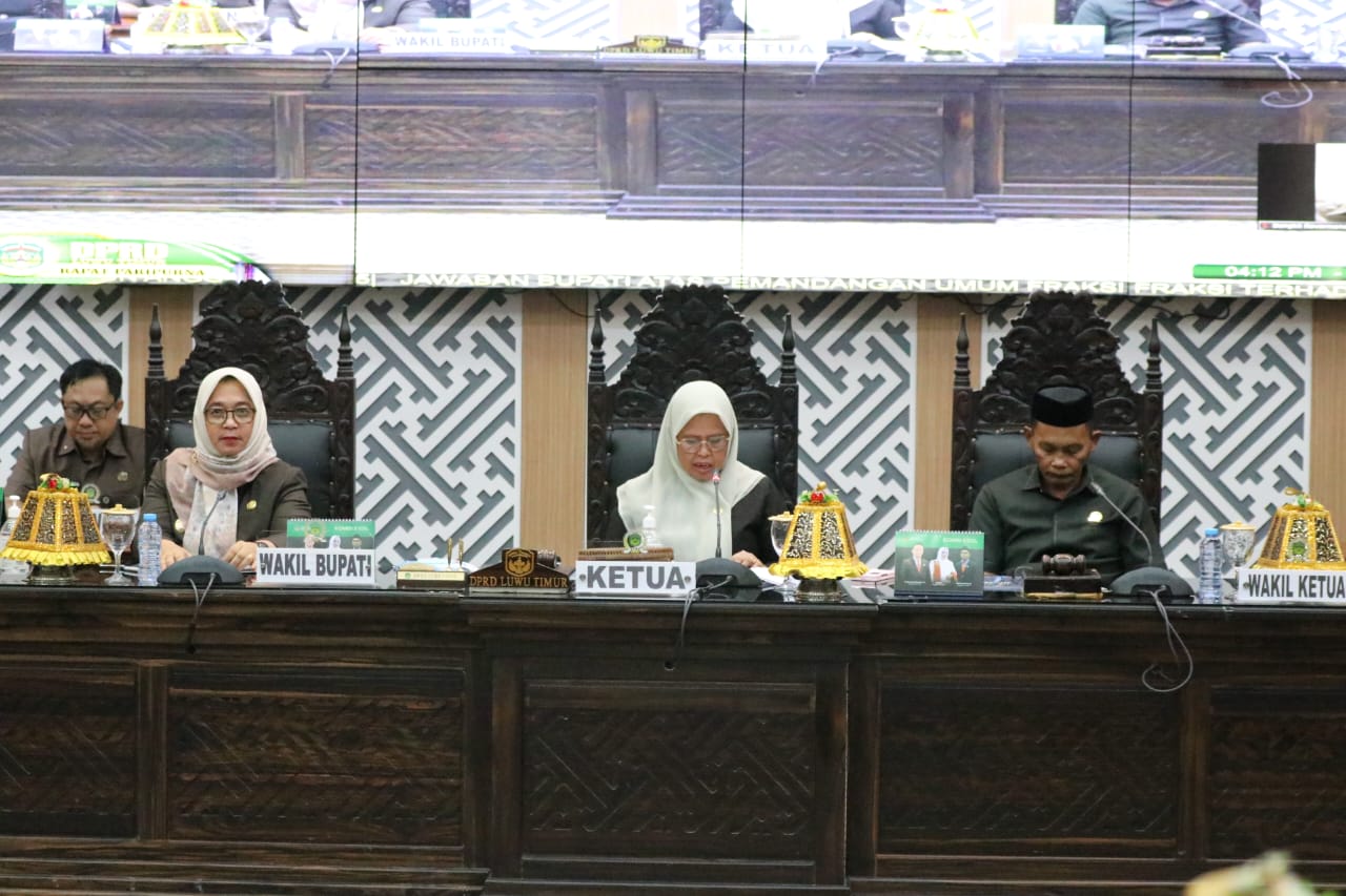 Wabup Puspawati Sampaikan Jawaban Bupati atas Pandangan Fraksi-Fraksi Terkait Ranperda Perubahan APBD 2025 – Warta Lutim